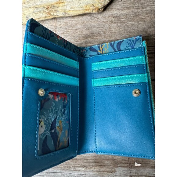 Loungefly Disney Little Mermaid Ariel Live Action Flap Wallet - Picture 5 of 9